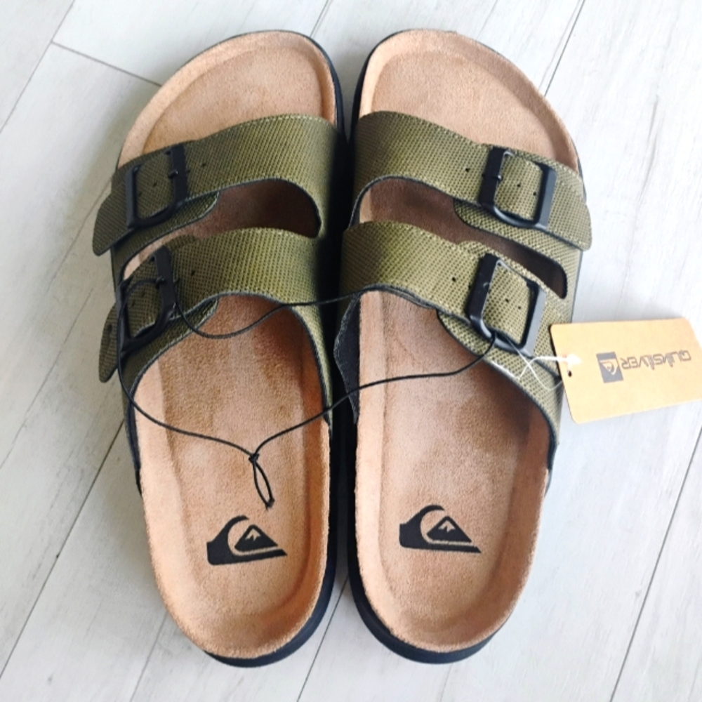 QUIKSILVER NEW Embark Double Strap Deck Sandals Slip-on - Picture 4 of 15